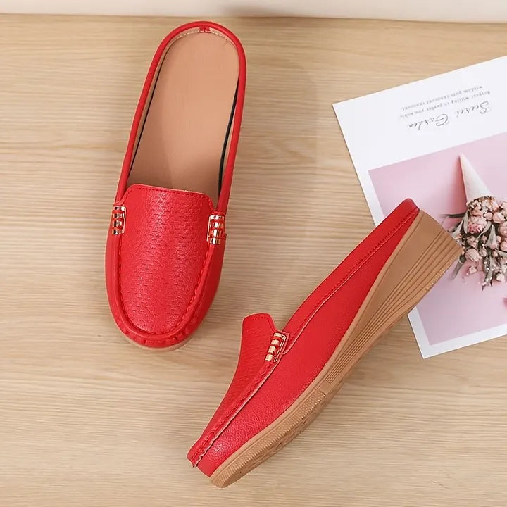 Morgani | Mule Loafers with Wedge Sole