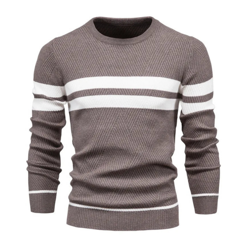 Arminas | Sweater with Long Sleeves and Striped Pattern