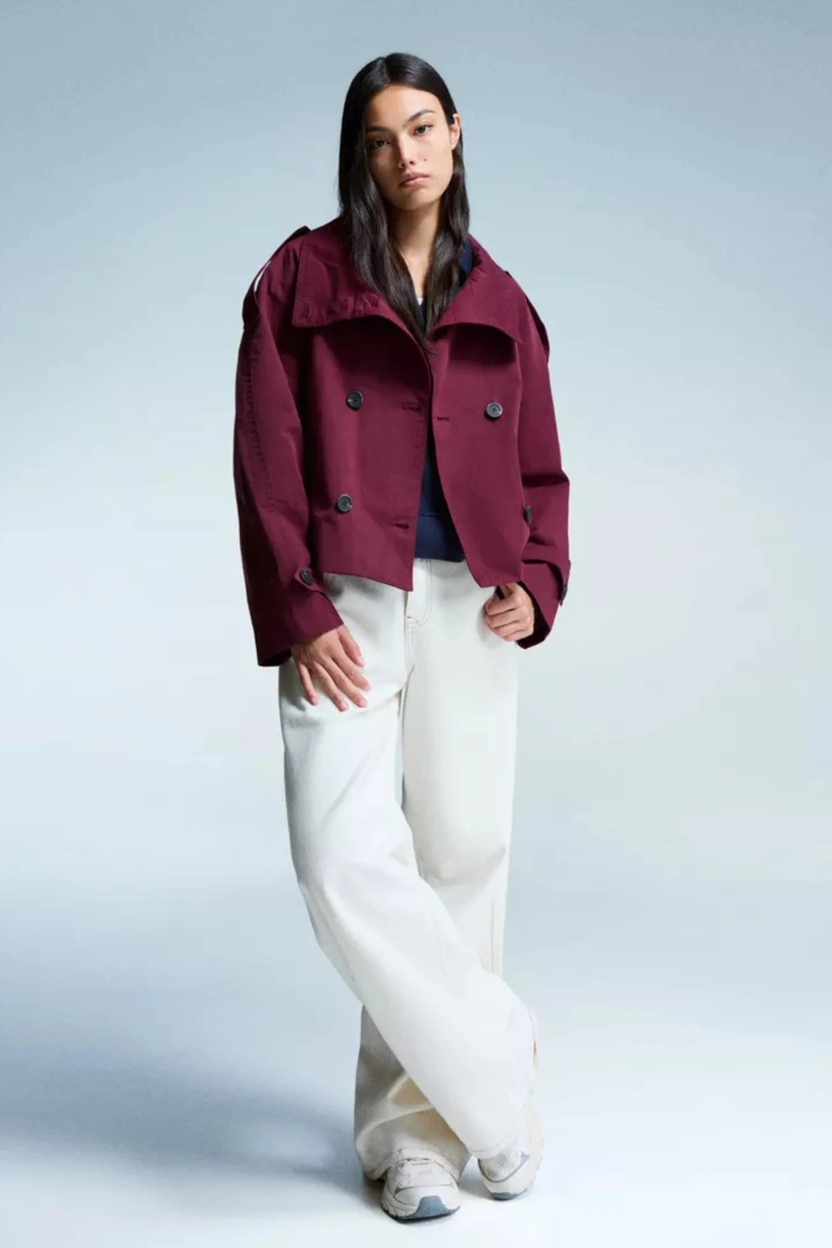 Feliciana | Short Trench Jacket with Belted Waist