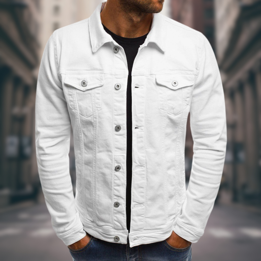 Rolando | Denim Style Button Up Jacket