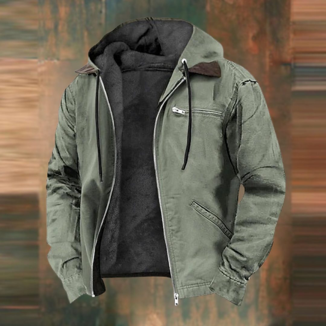 Alastair | Hooded Jacket with Zippered Chest Pocket
