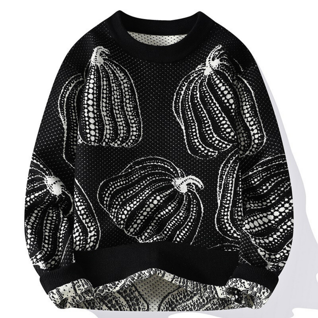 Rinaldo | Sweater with Pumpkin Print Crew Neck