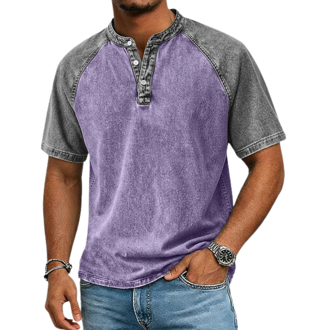 Lawson | Short Sleeve Henley Raglan T-Shirt