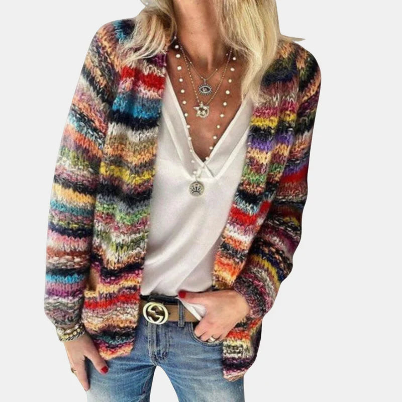 Kimbella | Multicolour Open Front Cardigan