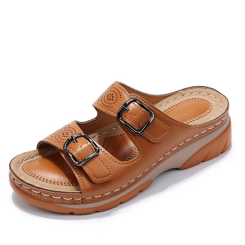 Solena | Orthopedic Double Buckle Open-Toe Sandals