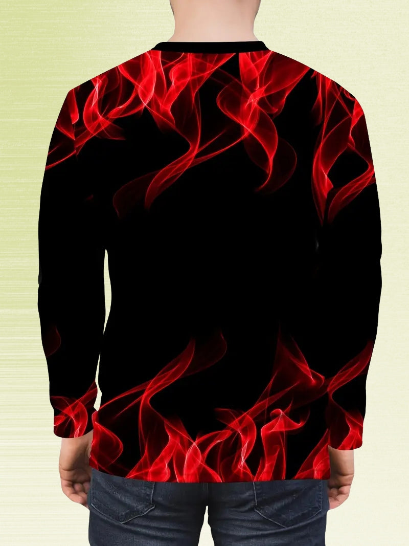 Bartlett | Long Sleeve Round Neck Printed Shirt