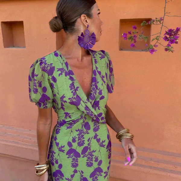 Ilze - Floral Print Long Dress