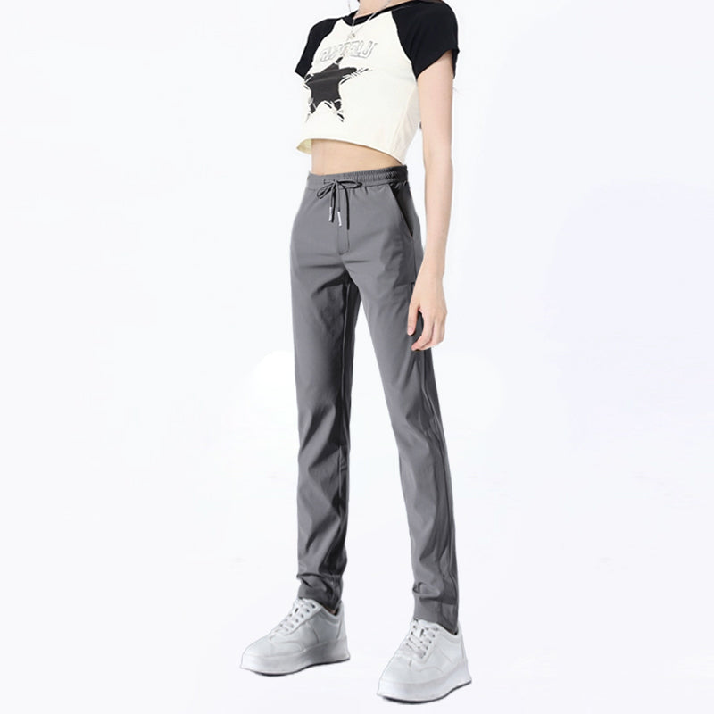 FlexDry | Drawstring Straight Leg Casual Trousers