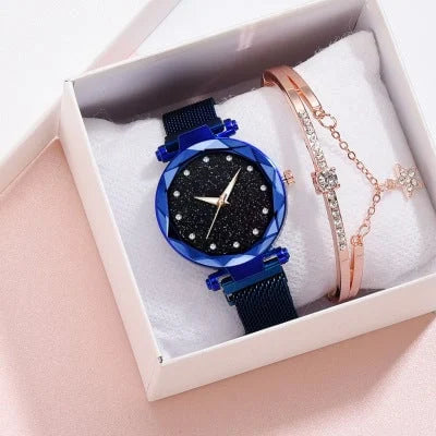 Enola | Star Dial Mesh Strap Watch