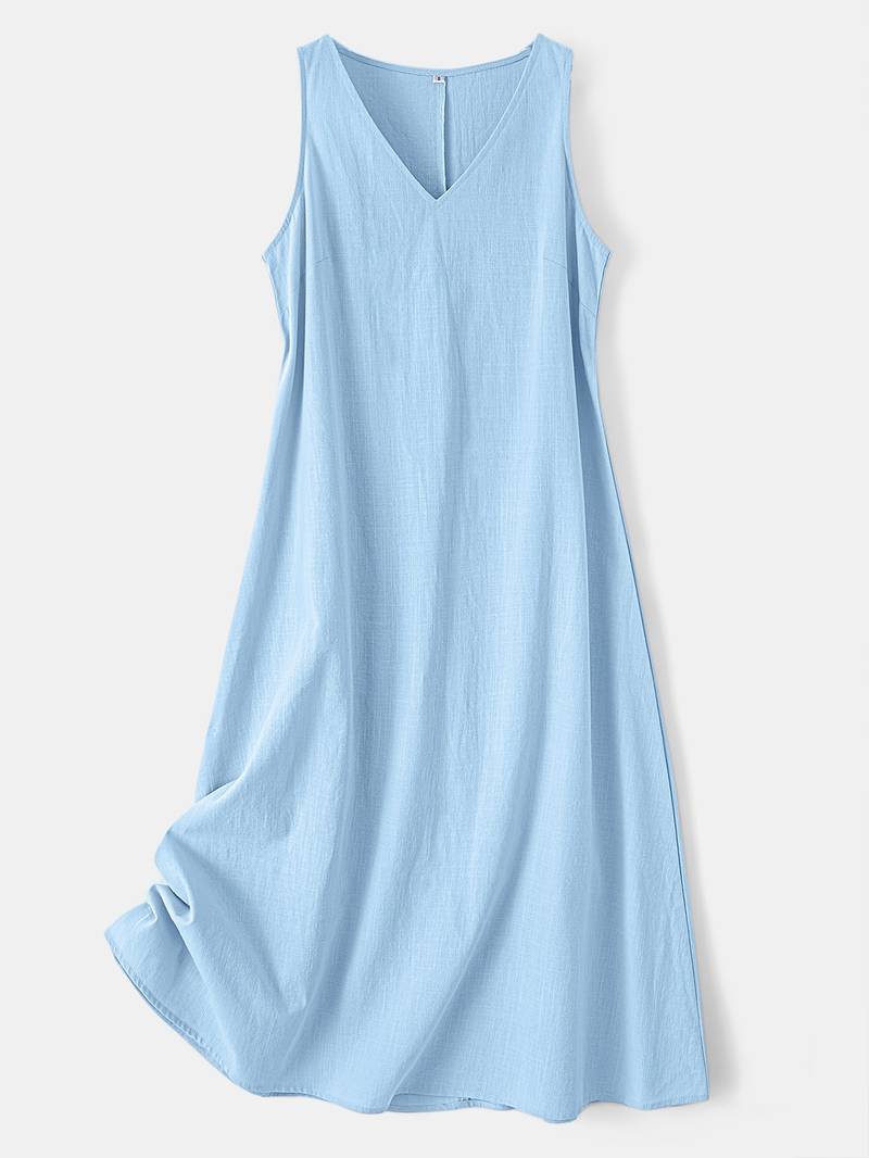 Brina | Maxi Dress with V-Neck in Multiple Colours