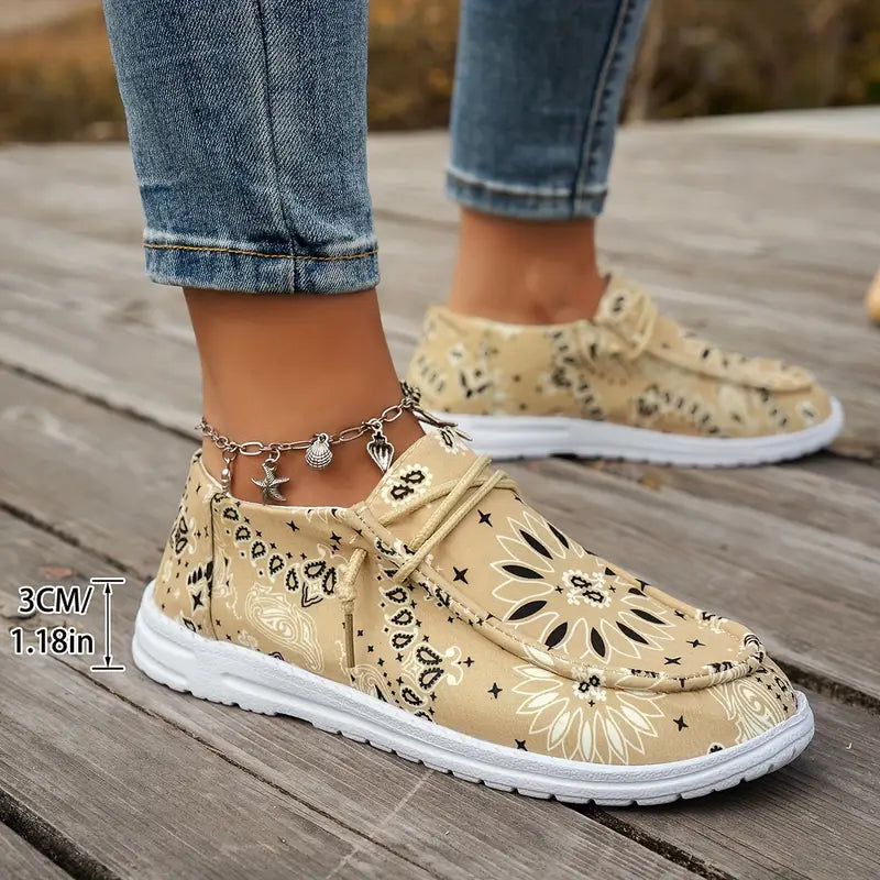 Isavella | Floral Print Casual Slip On Shoes