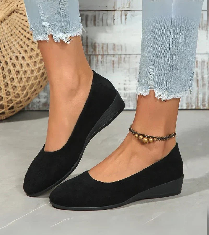 Roxie | Slip On Wedge Flat Shoes