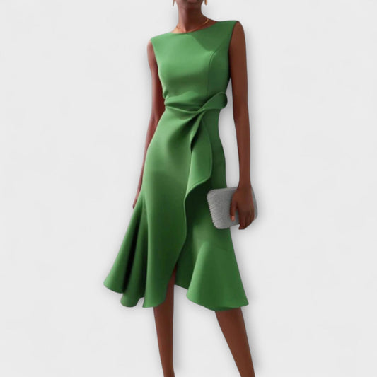 Jolene | Wedding Guest Ruffle Midi Dress