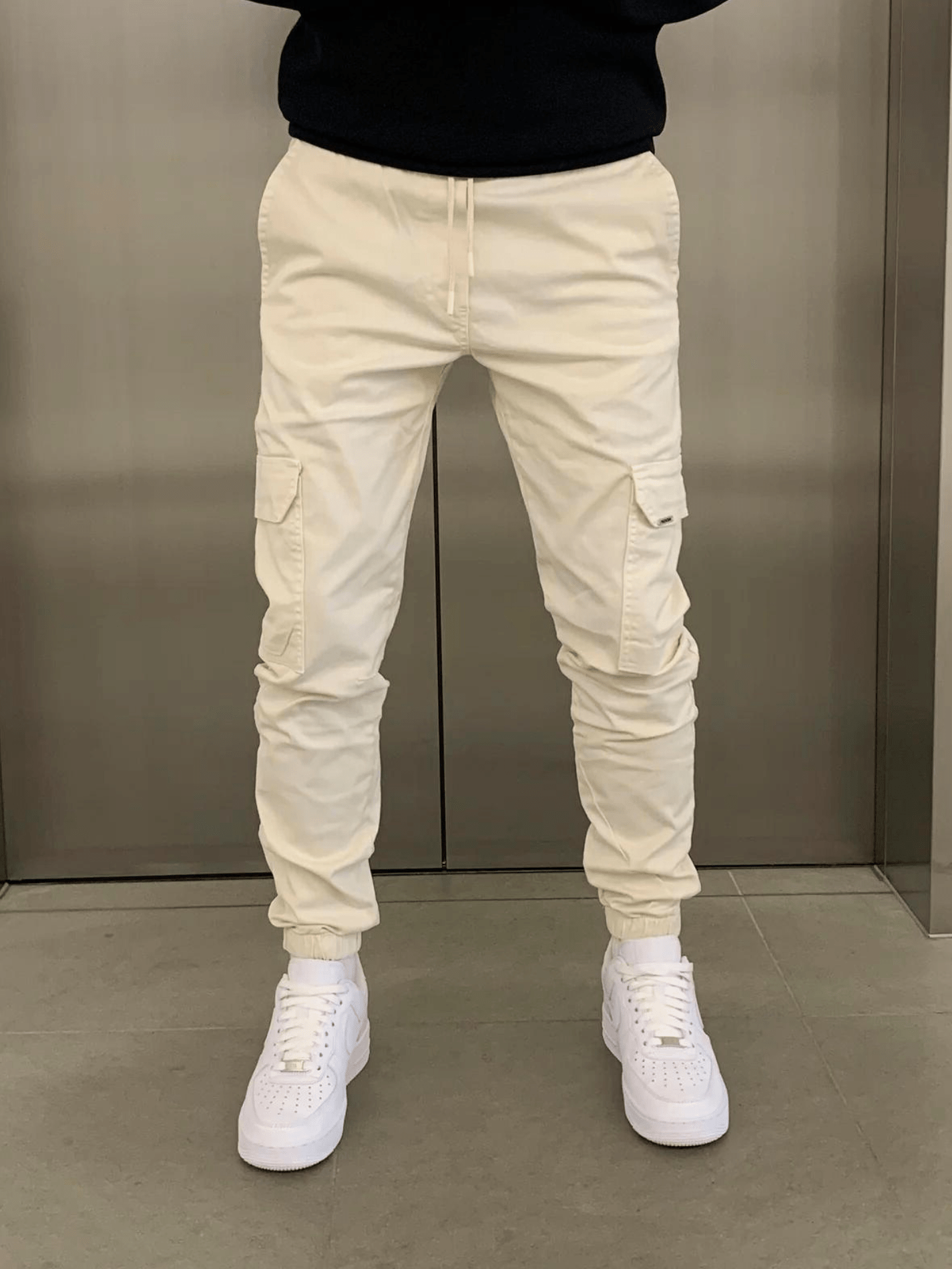 Marko - Cargo Jogger Trousers Elastic Waist Slim Fit
