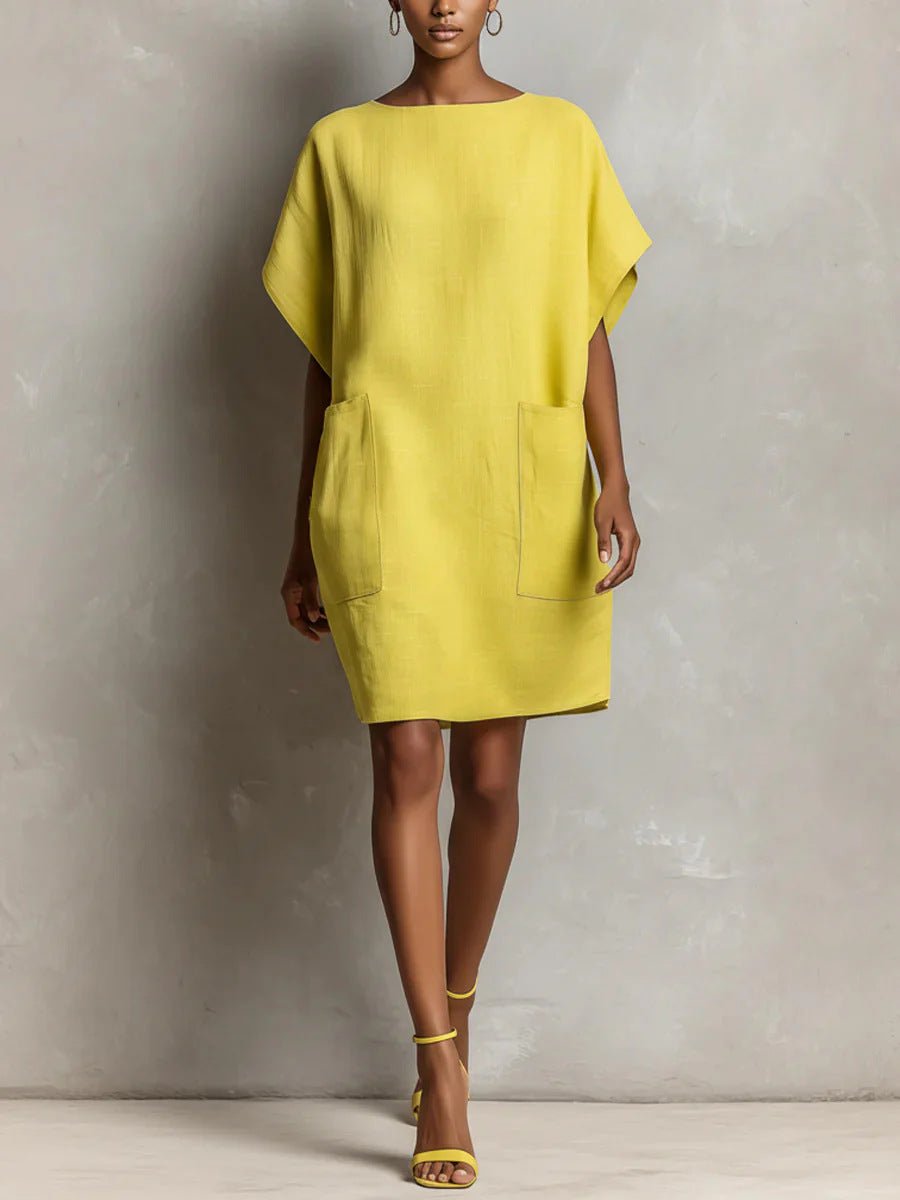 Hulina | Dress with Pockets and Relaxed Fit