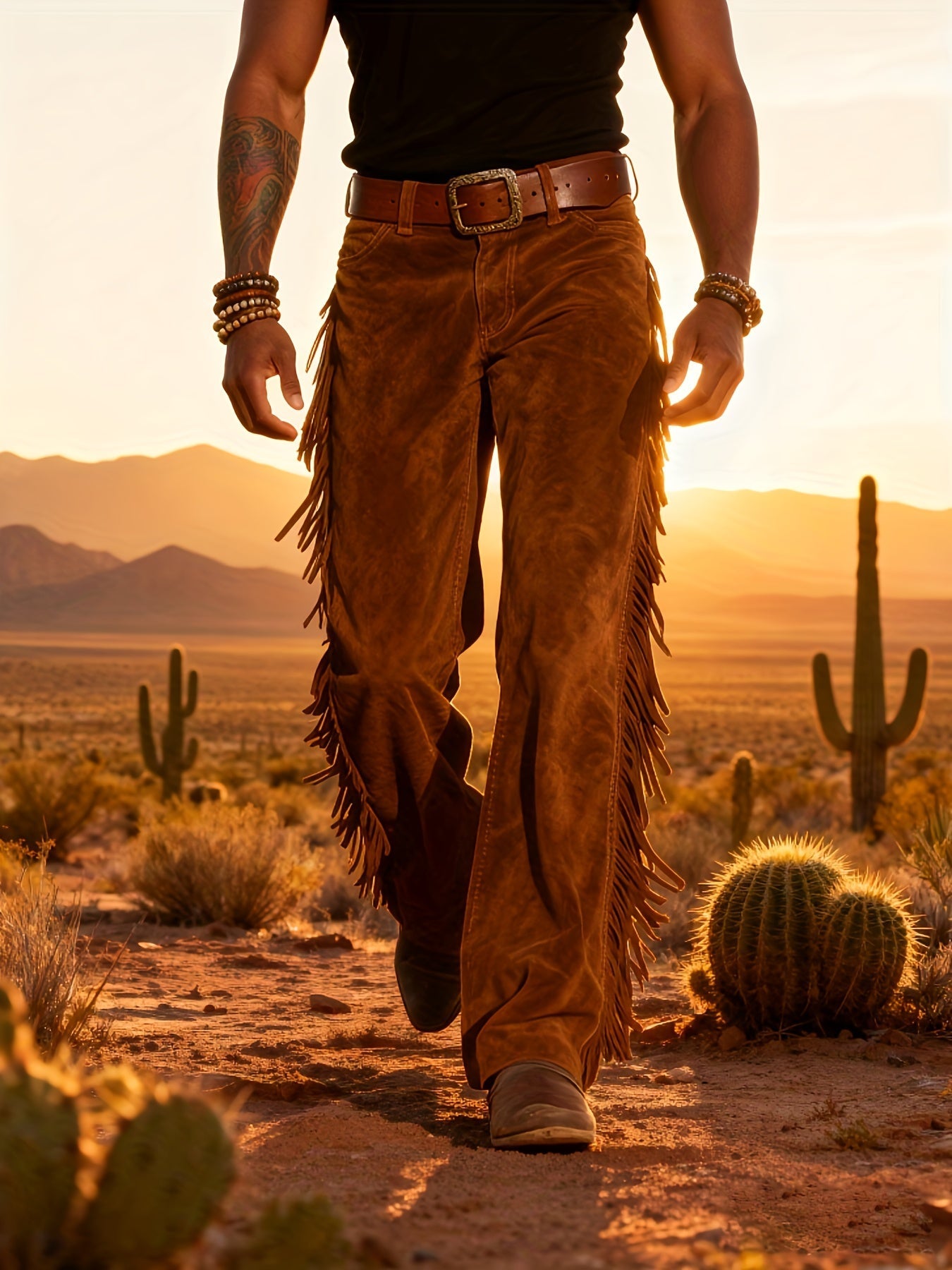 Altan - Western Fringe Straight Leg Trousers
