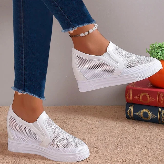Ormira | Mesh Platform Slip-On Sneakers