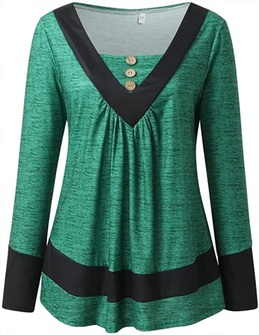 Grisel | Square Neck Button Detail Tunic