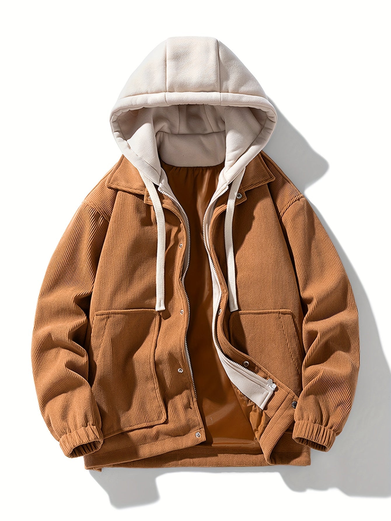 Jacques | Long Sleeve Hooded Corduroy Jacket