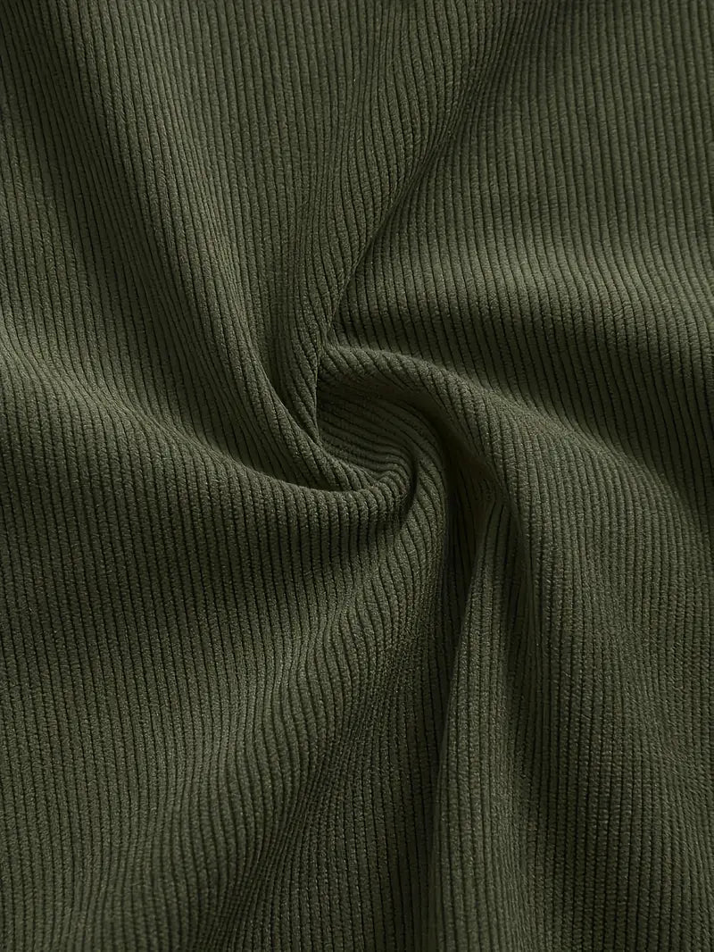 Rickey | Corduroy Button-Up Shirt with Chest Pockets