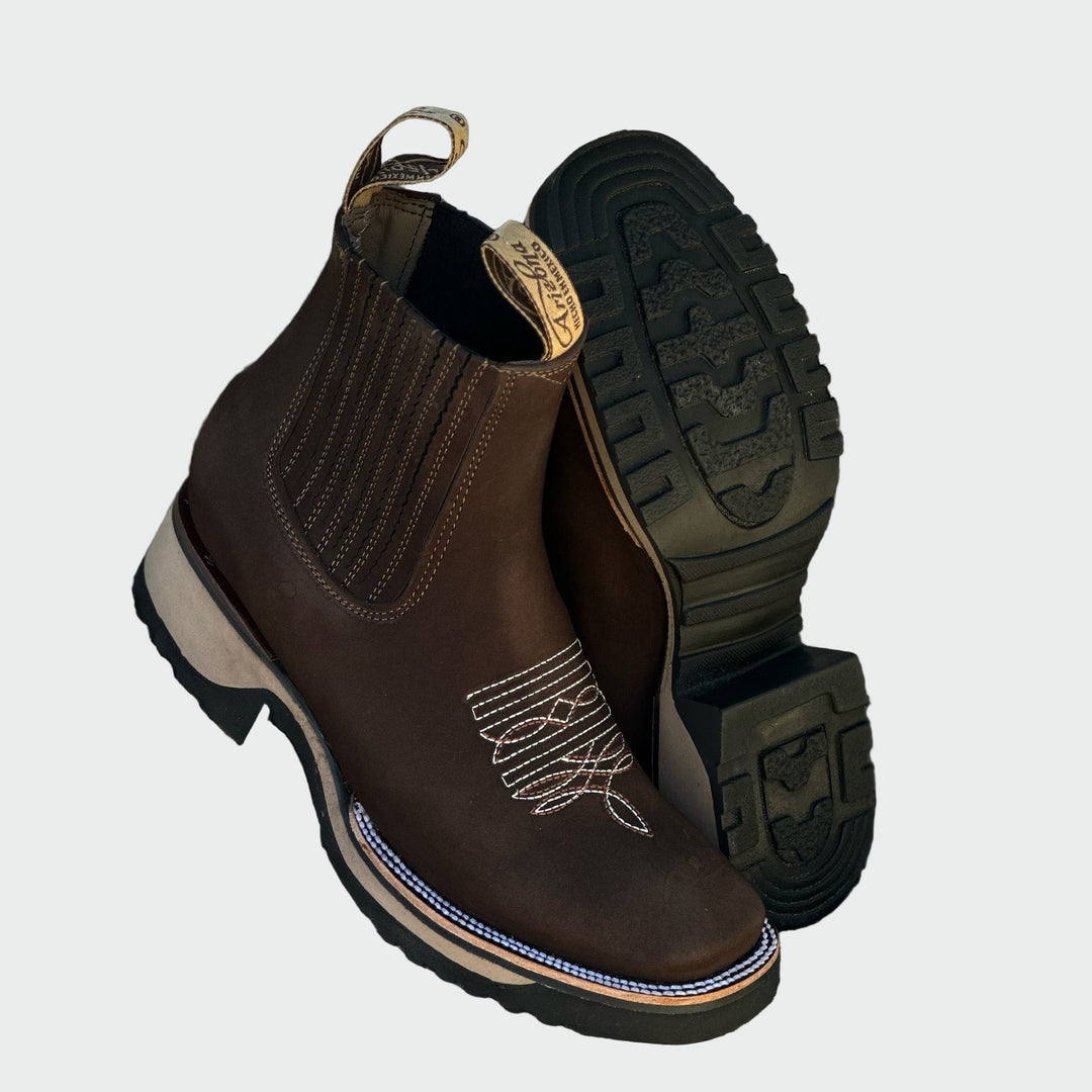 Andrea | Chelsea Ankle Boots with Embroidered Detail