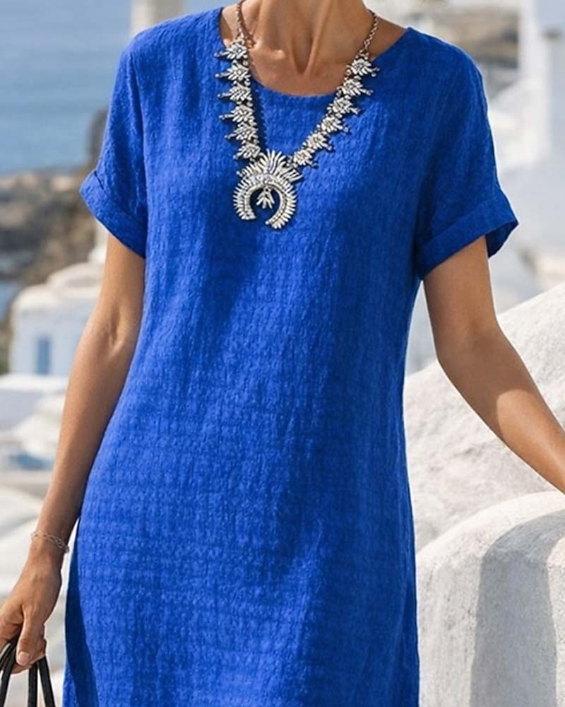 Shanai - Short Sleeve Midi Dress