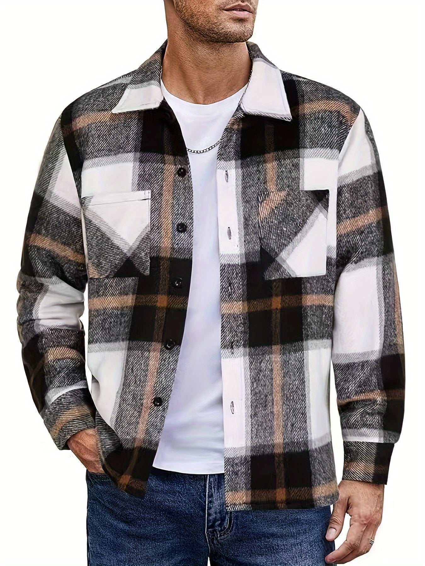 Bobby | Shirt Jacket with Long Sleeves and Checks