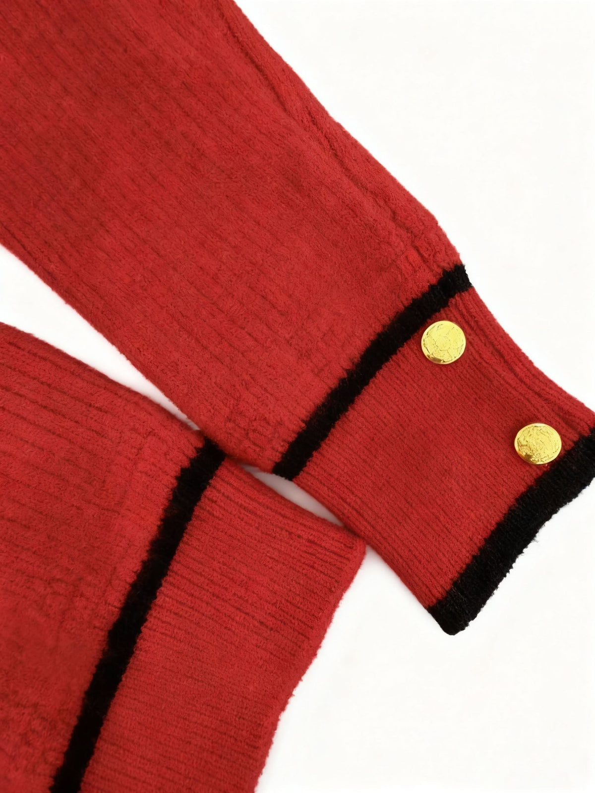 Roweina | Long Sleeve Contrast Trim Button Jumper