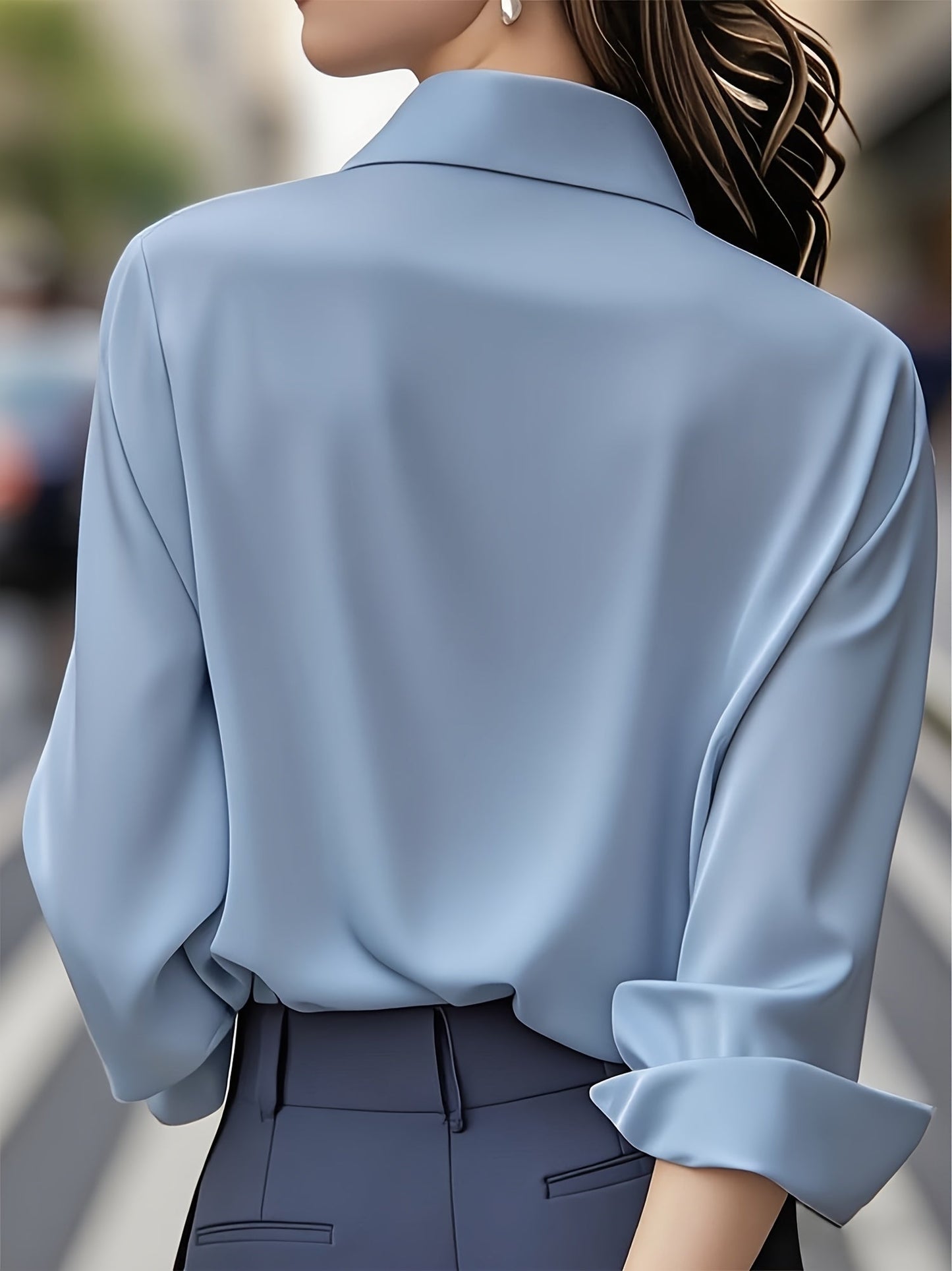 Elenochka - Long Sleeve Button Up Blouse