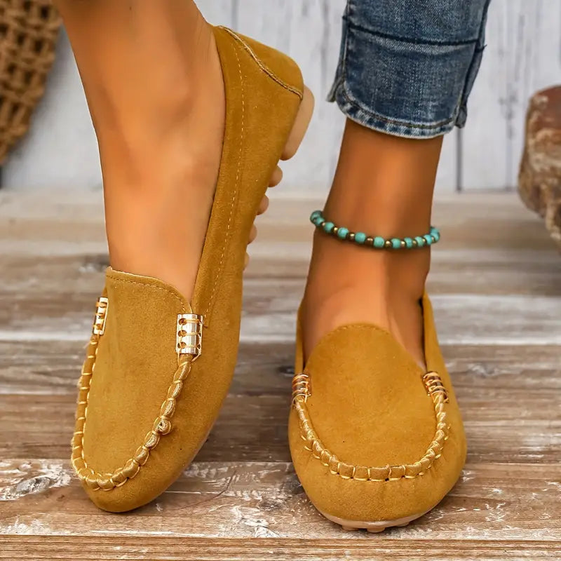 Mitsuko | Slip-On Round Toe Loafers