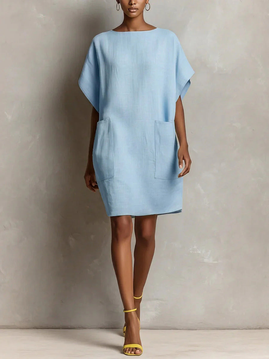 Hulina | Dress with Pockets and Relaxed Fit