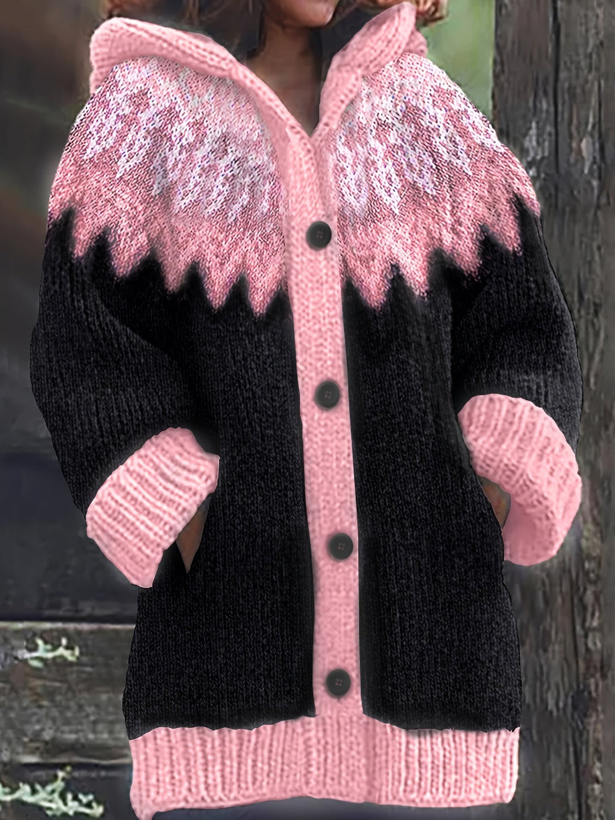 Peneeuva | Hooded Long Sleeve Winter Jumper