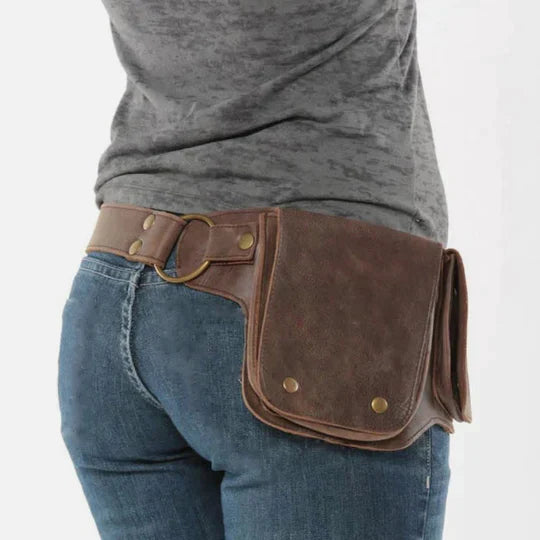 Hinka - Belt Bag Flap Pocket Waist Pouch
