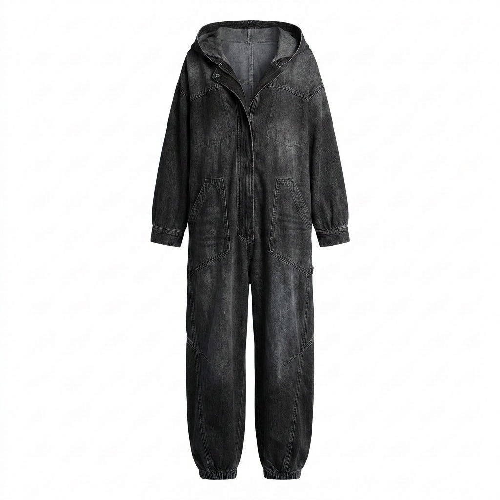 Estielle | Womens Oversized Denim Jumpsuit