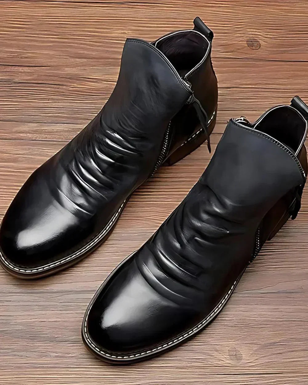 Benes | Ankle Boots with Side Zip Closure
