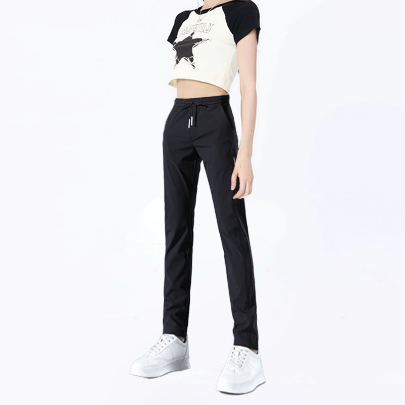FlexDry | Drawstring Straight Leg Casual Trousers