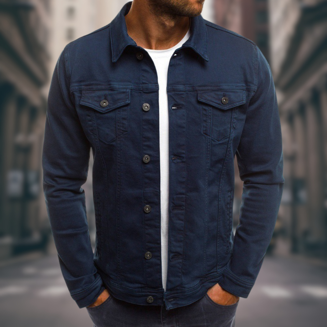Rolando | Denim Style Button Up Jacket