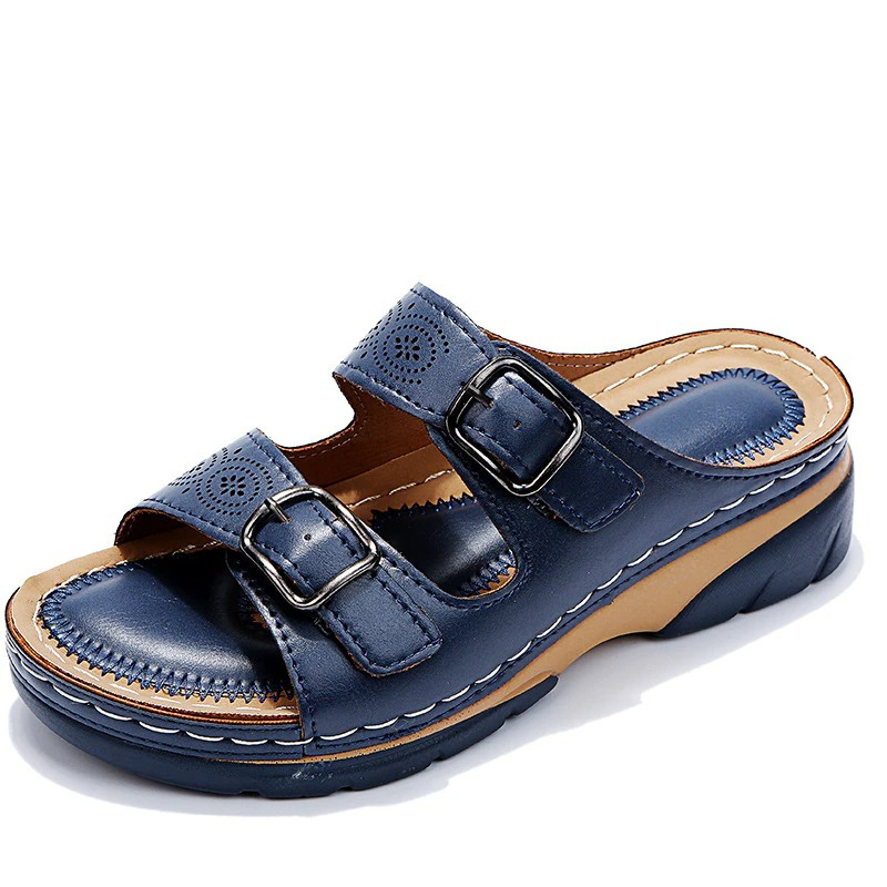Solena | Orthopedic Double Buckle Open-Toe Sandals