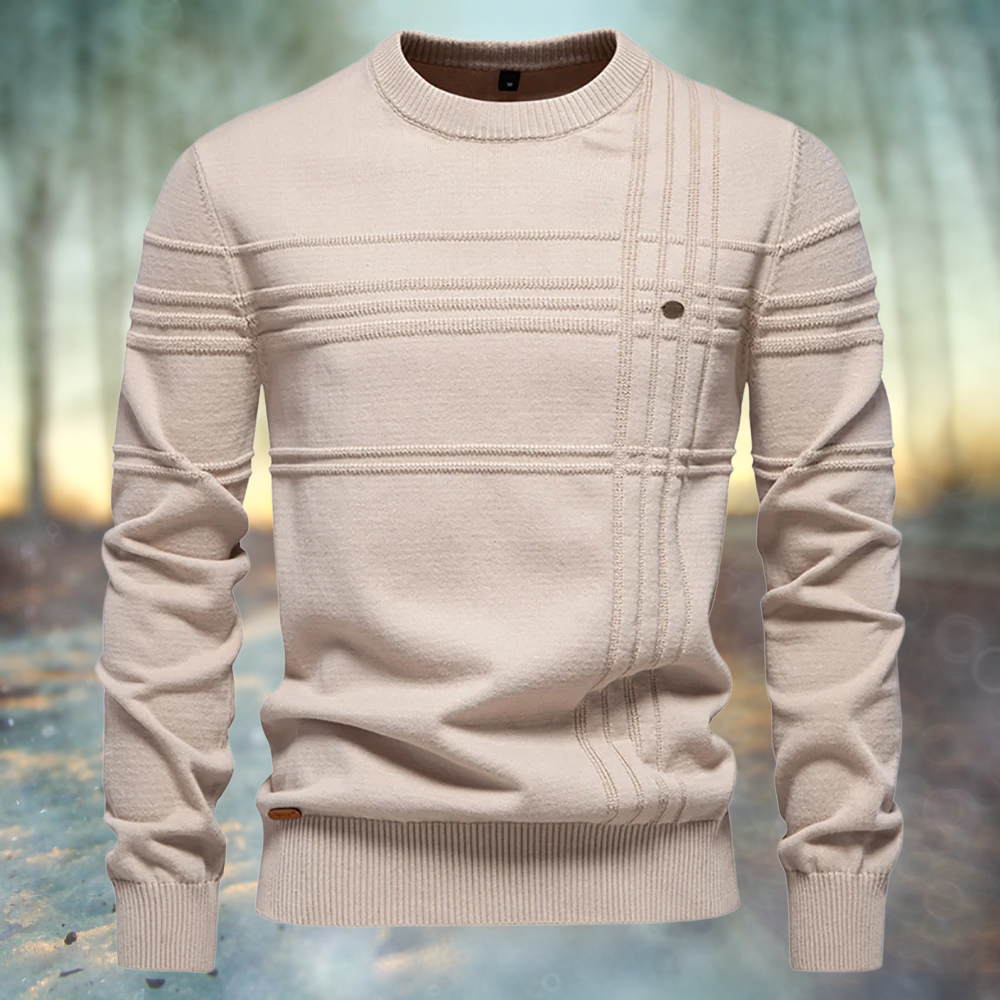 Reto | Crew Neck Textured Knit Sweater
