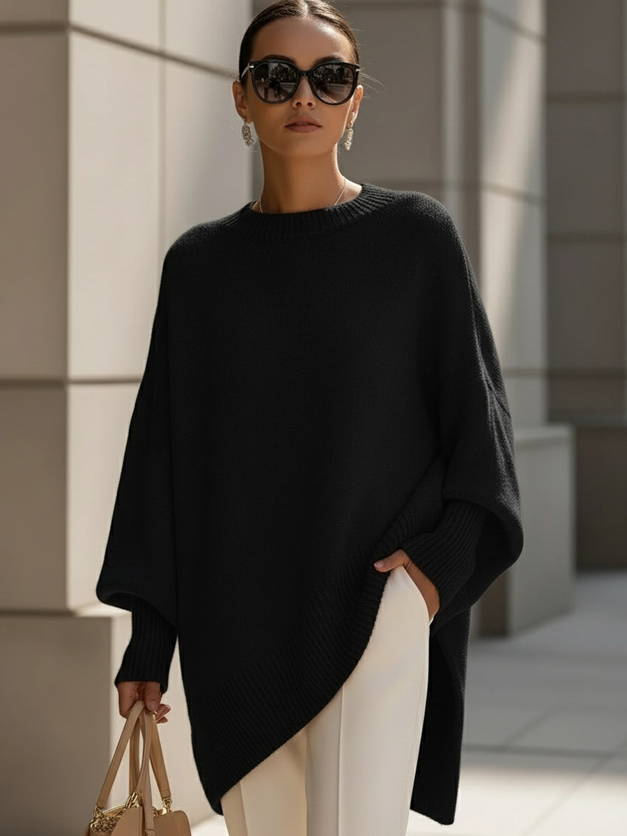 Roslyn | Asymmetrical Hem Batwing Sleeve Jumper