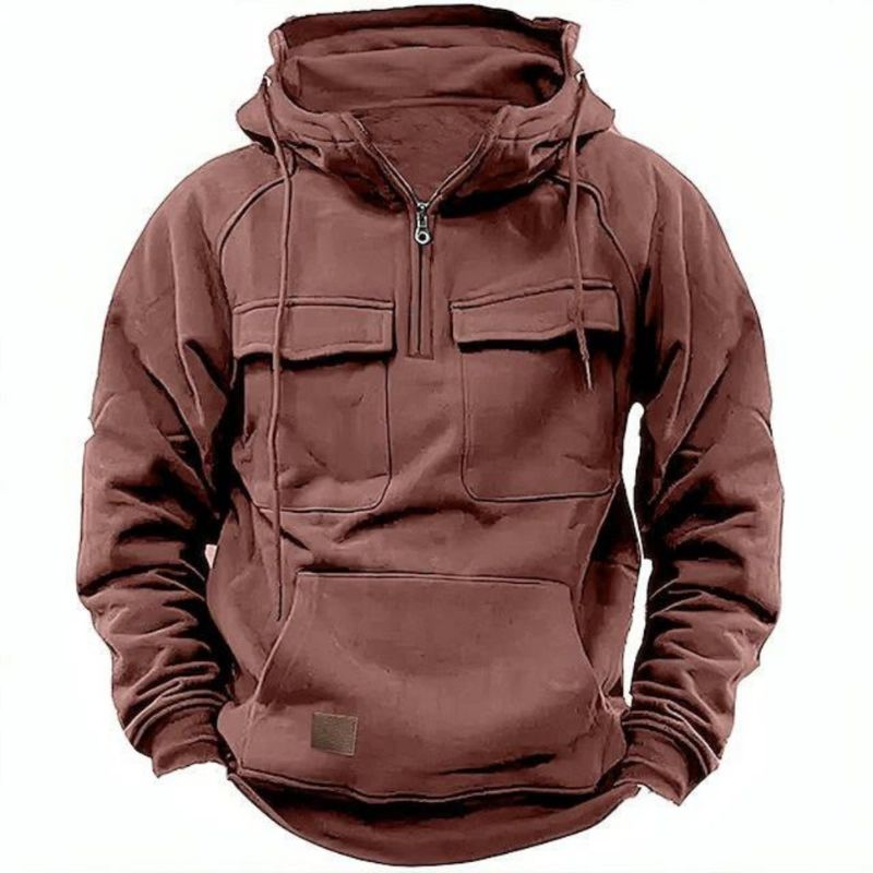 Seligmann | Quarter Zip Hooded Pocket Hoodie