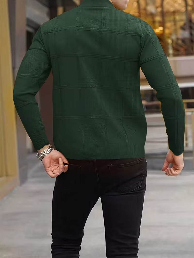 Roaan | Textured High Neck Long Sleeve Sweater