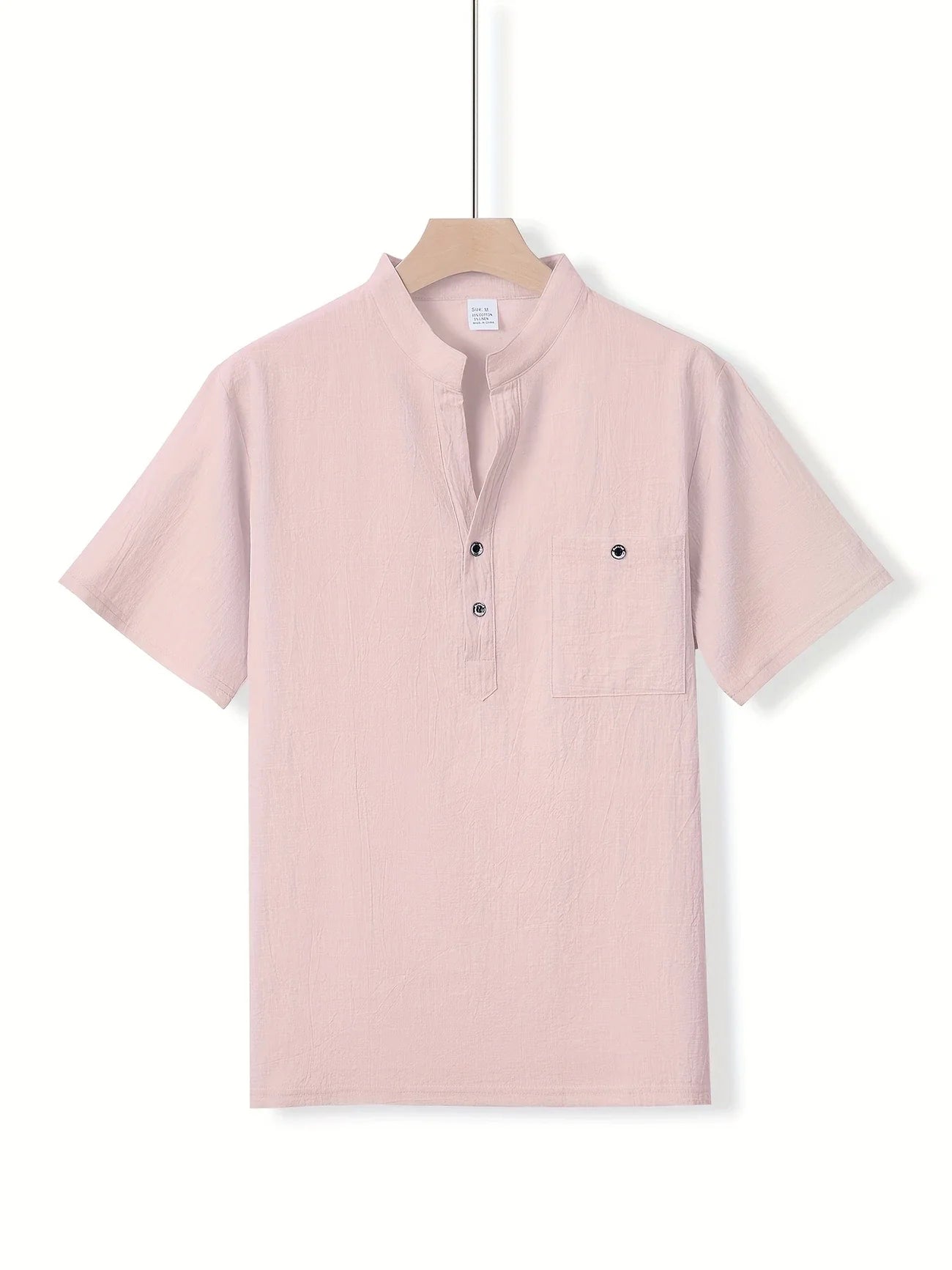 Markos | Short Sleeve Henley Shirt