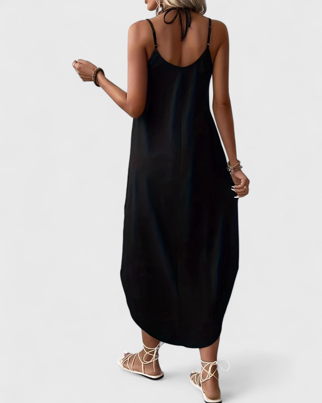 Tracie | Maxi Dress V Neck Side Slit