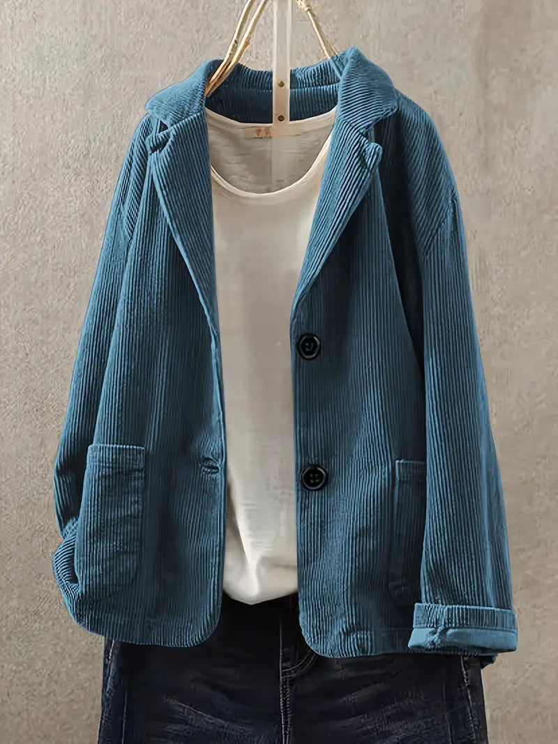 Nehara | Corduroy Oversized Blazer Jacket