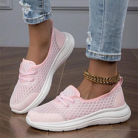 Firsova - Mesh Slip On Trainers Lightweight Sole