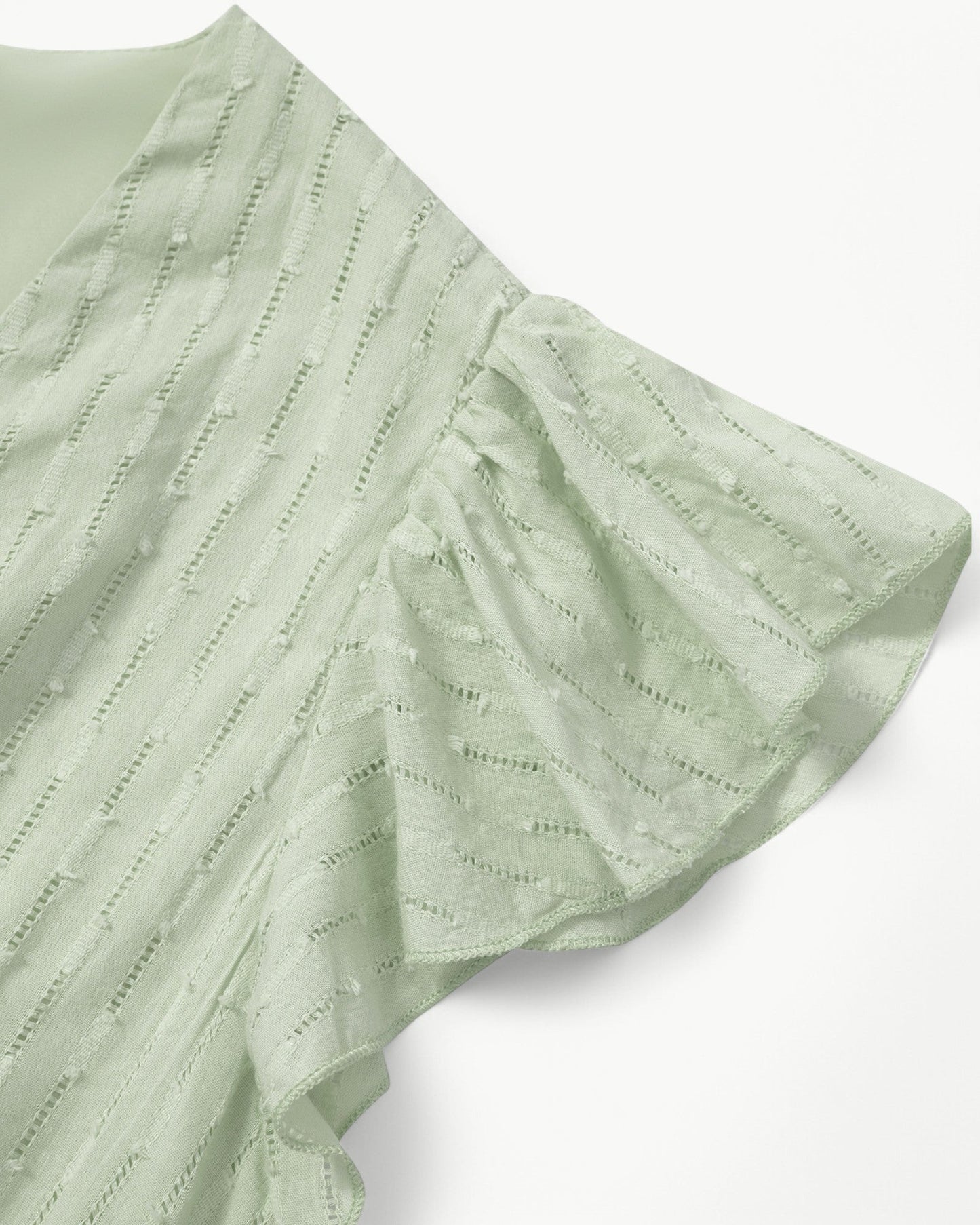 Julieta | Midi Dress V Neck Ruffle Sleeve