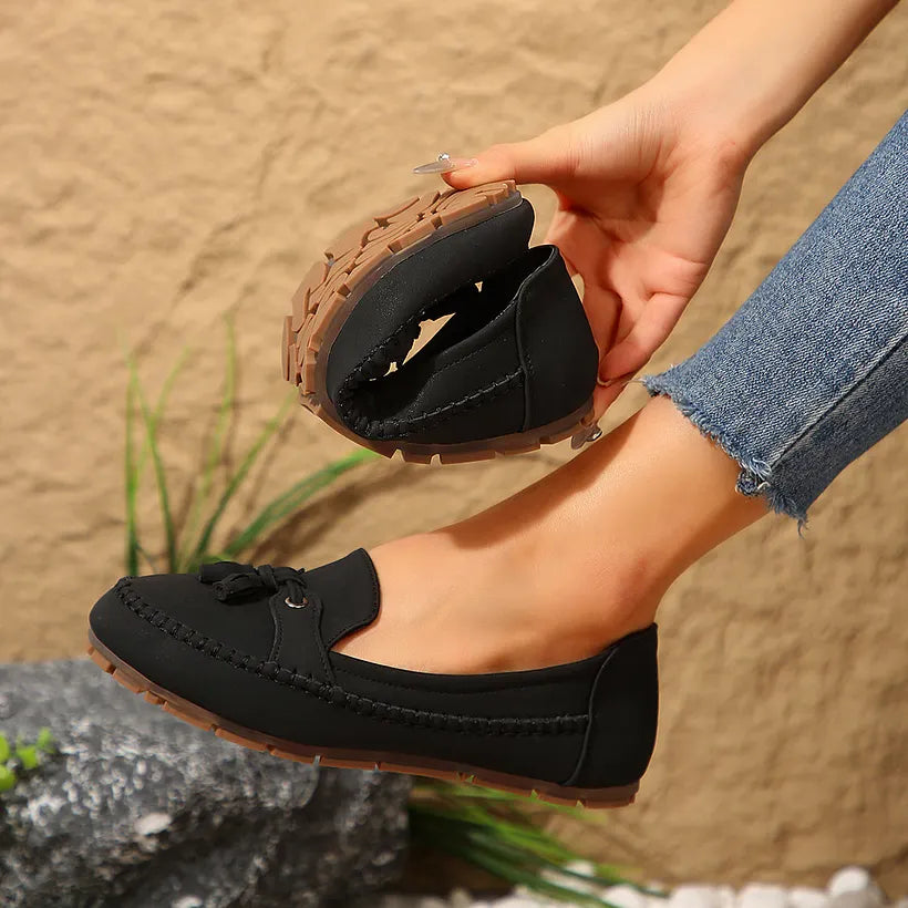 Patamon | Slip-On Tassel Round Toe Loafers