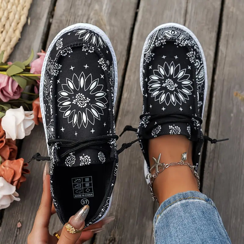 Isavella | Floral Print Casual Slip On Shoes