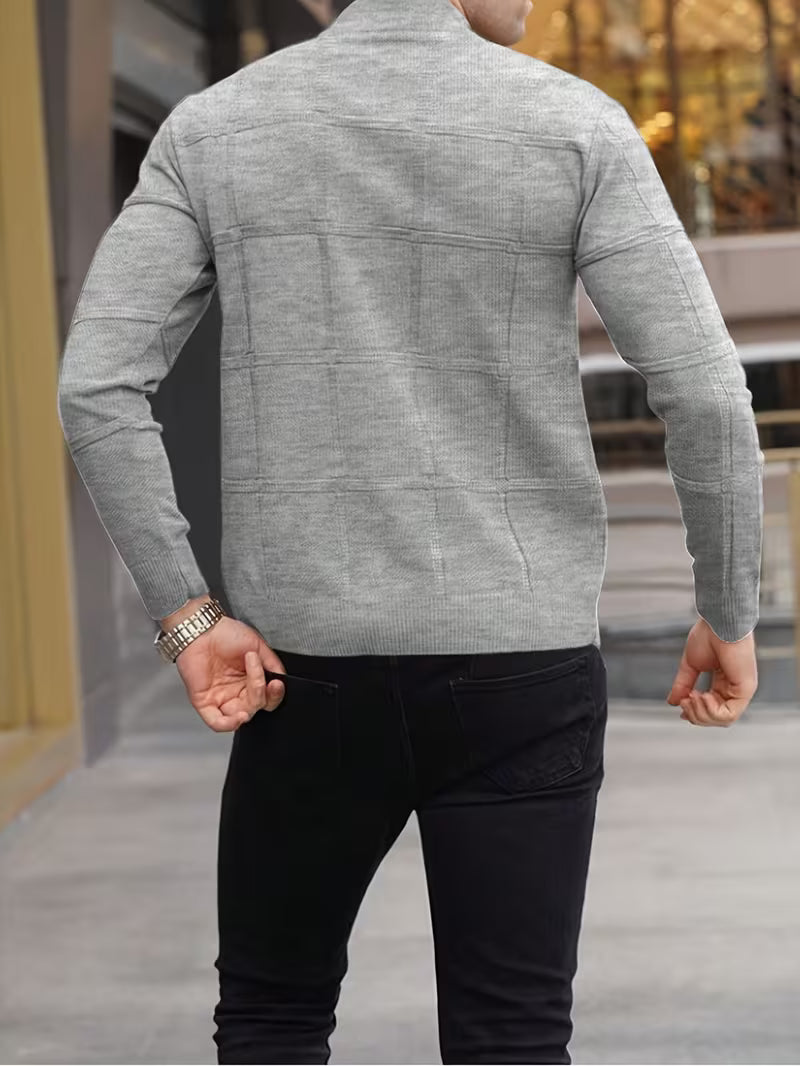 Roaan | Textured High Neck Long Sleeve Sweater